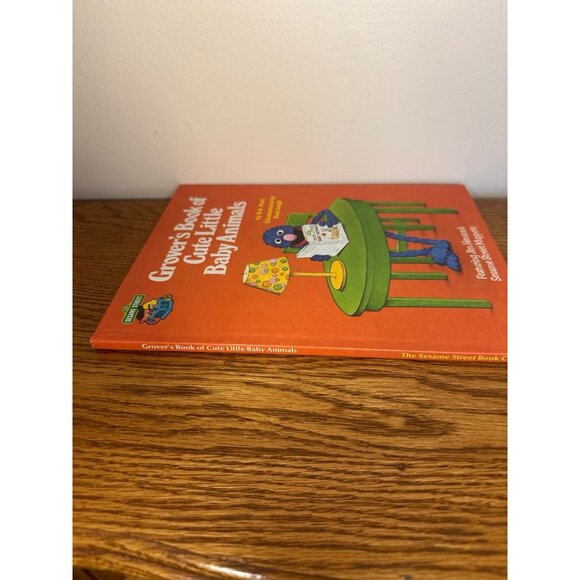 Vintage Book Sesame Street Grover's Book Of Cute Little Baby Animals 1980 - Picture 2 of 3